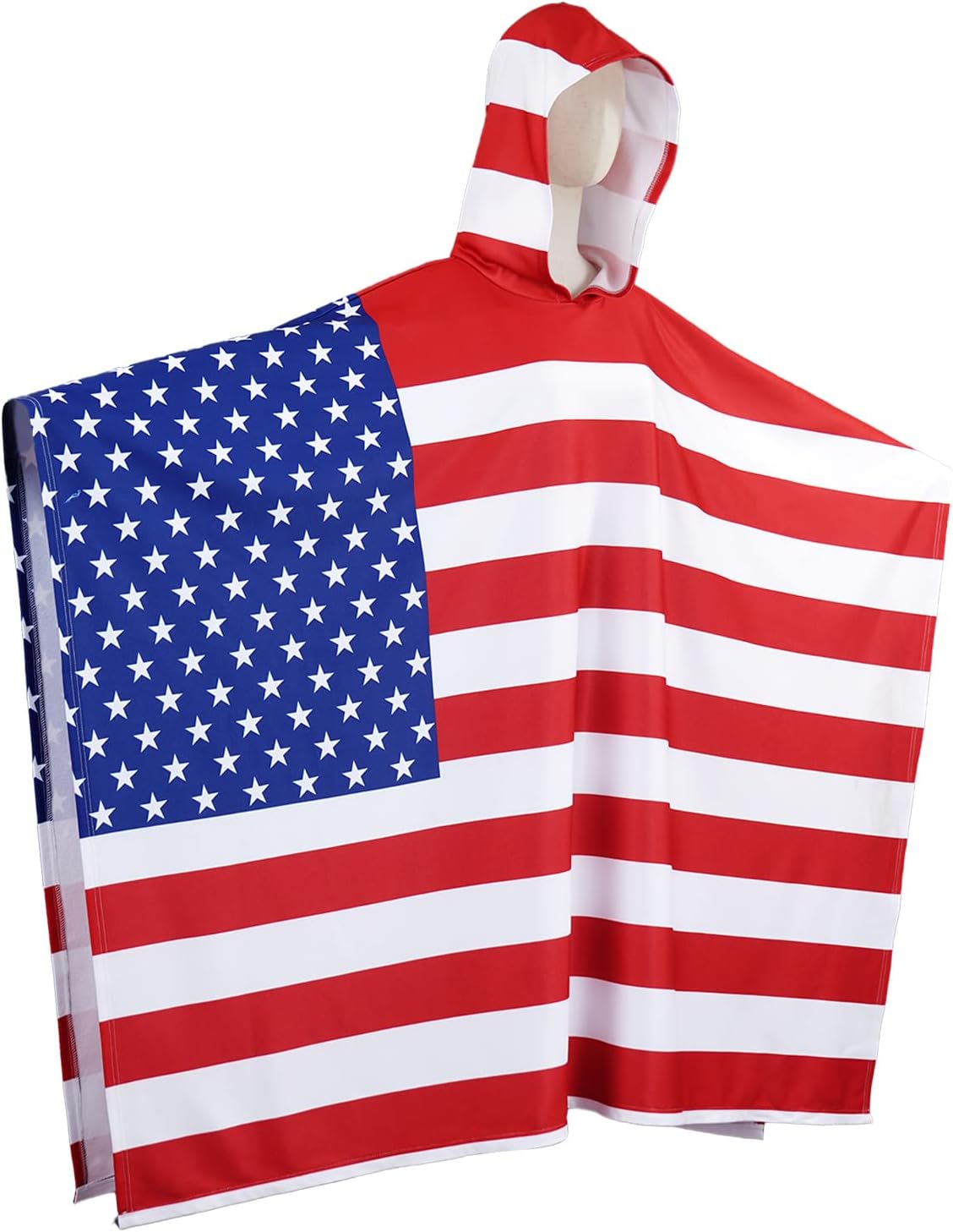 4th of July Independence Day USA American Flag Cape Cloak Costume