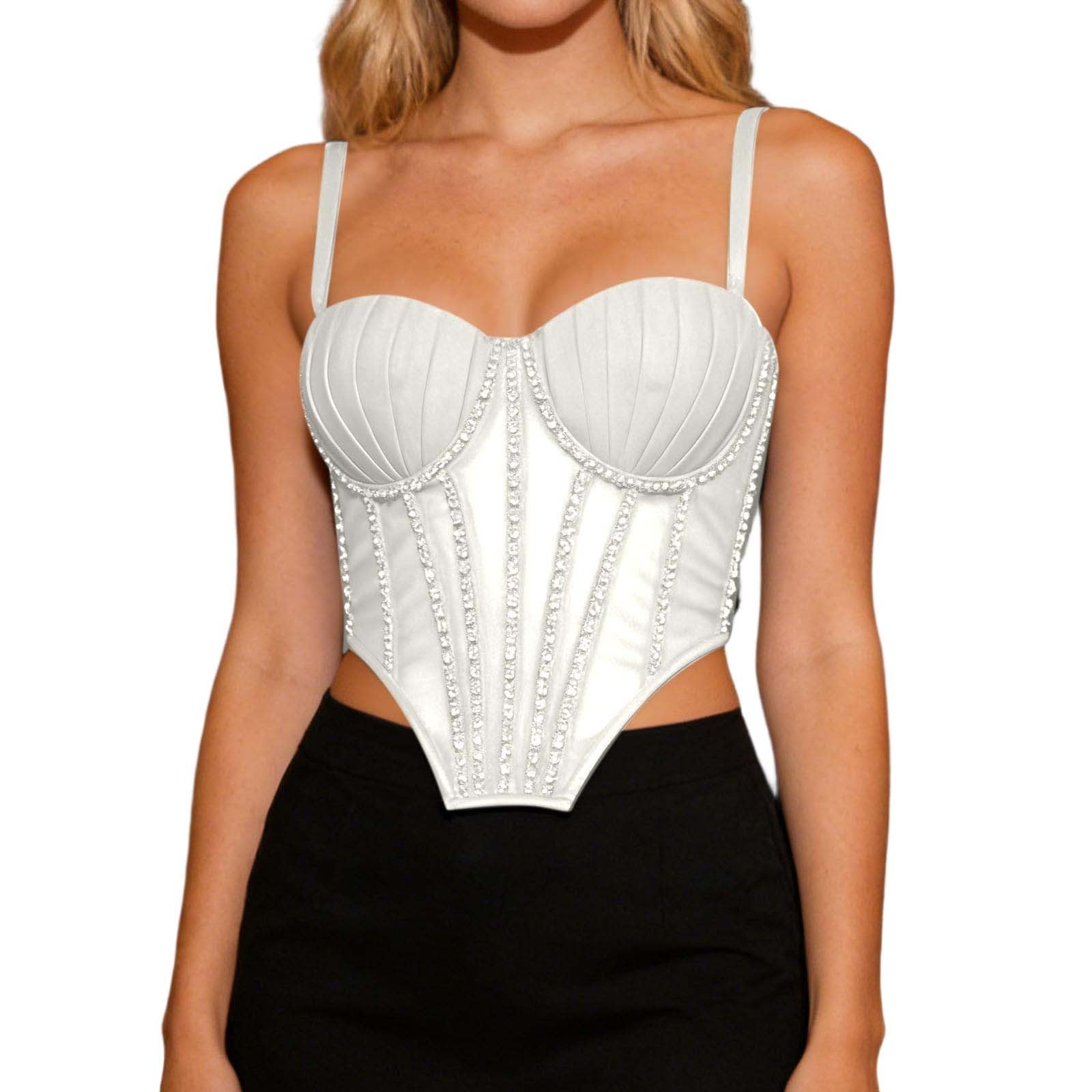 Bustier d'extérieur chic avec coques intégrées idéal pour vos soirées d'été et festivals - 5