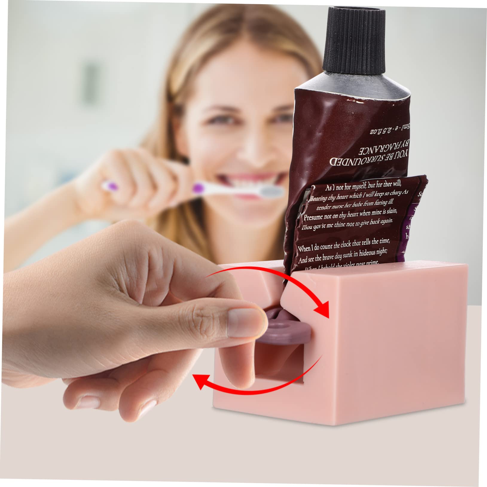 COOLHIYA Othpaste Squeezer Dispenser Tool Rolling Tube Squeezers for Less Waste and Compact Storage