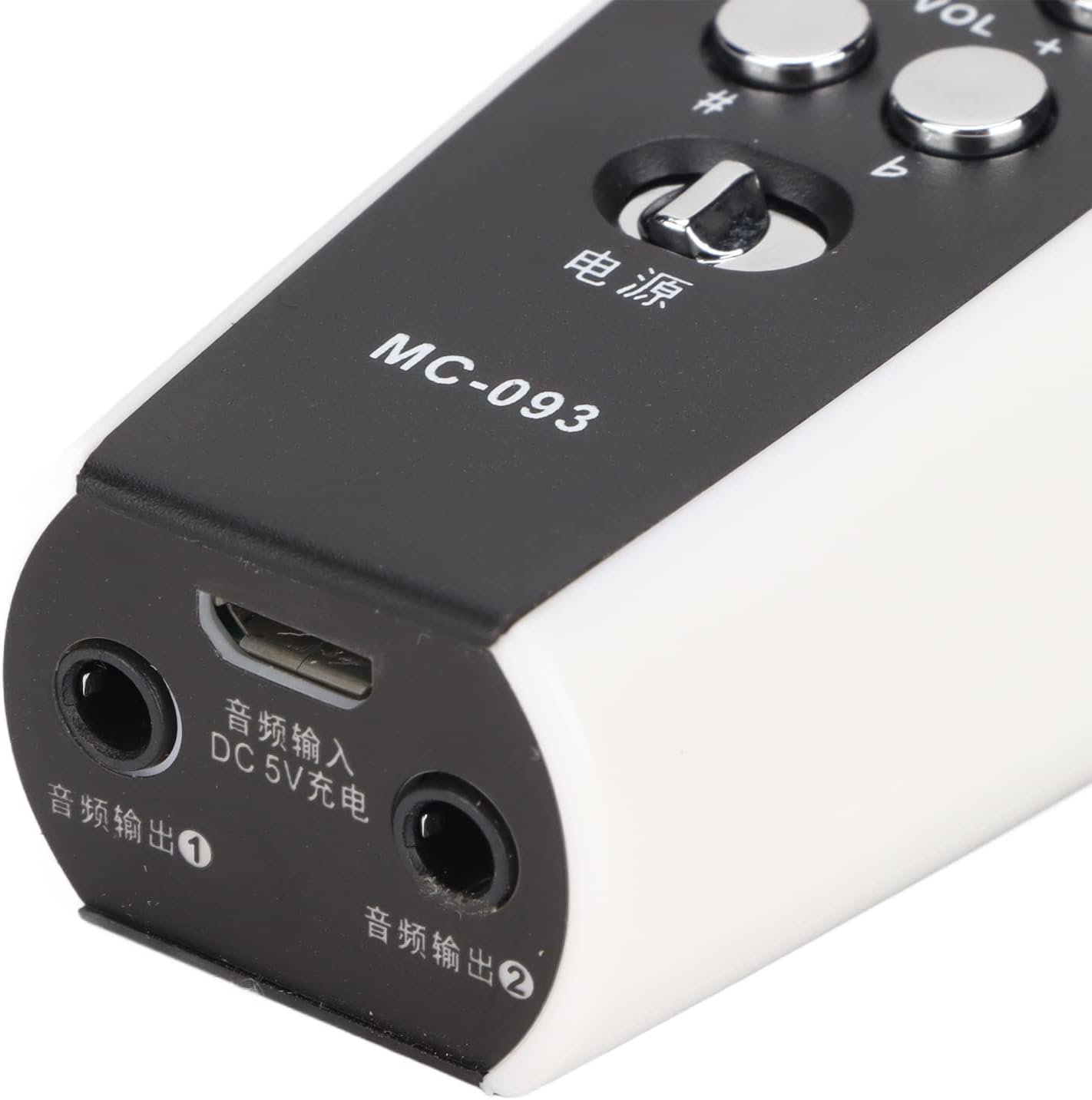 Risegun Mini Microphone USB - Adaptateur Audio Portable Pour Enregistrement PC, Ordinateur (Noir)