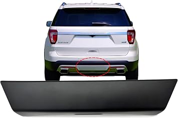 APA Replacement Primed Trailer Hitch Cover Bumper Cover for 2016 2017 Explorer Police Model 3.5L Turbo ENG with Towing pkg FB5Z17F000BPTM FO1129100
