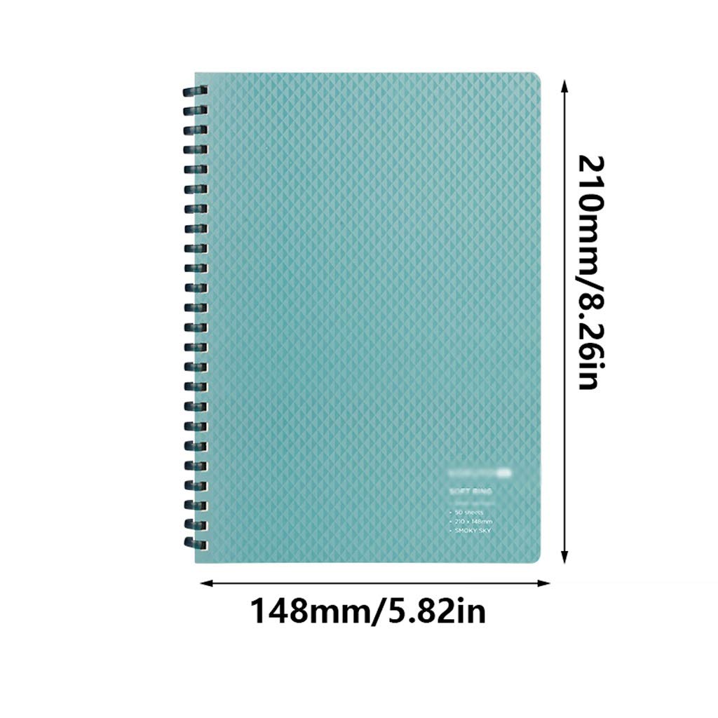 Journal Spiral Hardcover Papier doublé Notebook Papier de Bureau Perfect Perfect Portable Notepad for College Homeschool (Color : White)