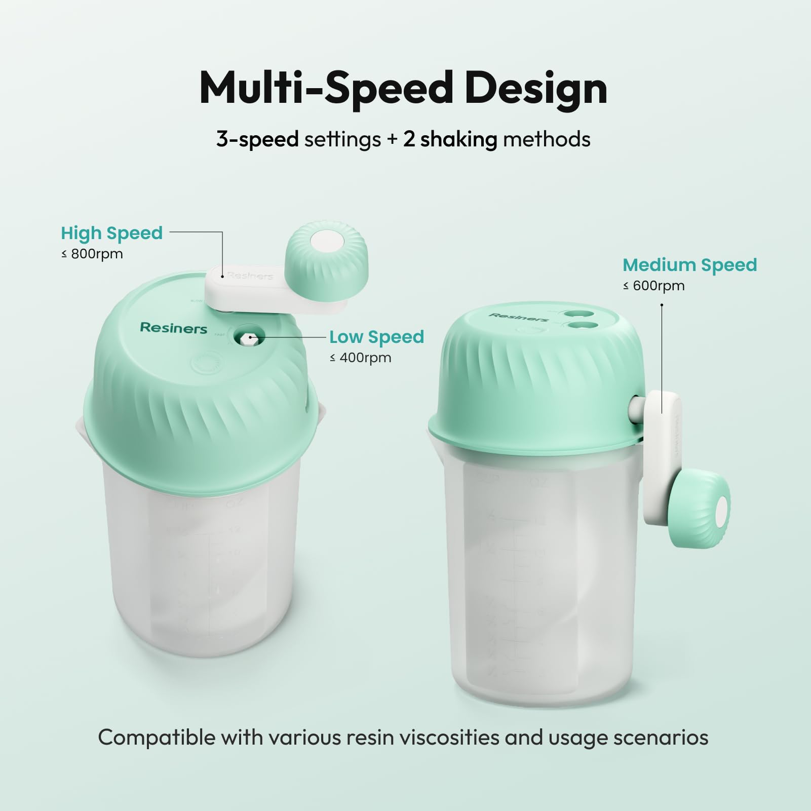 Winartton Mélangeur De Résine époxy, Facile à Nettoyer Avec Palette En Silicone Et Tasse à Mélanger, Bulle Minimale, Mains Libres, Agitateur électrique Rechargeable Pour Moules En Résine, Fabrication