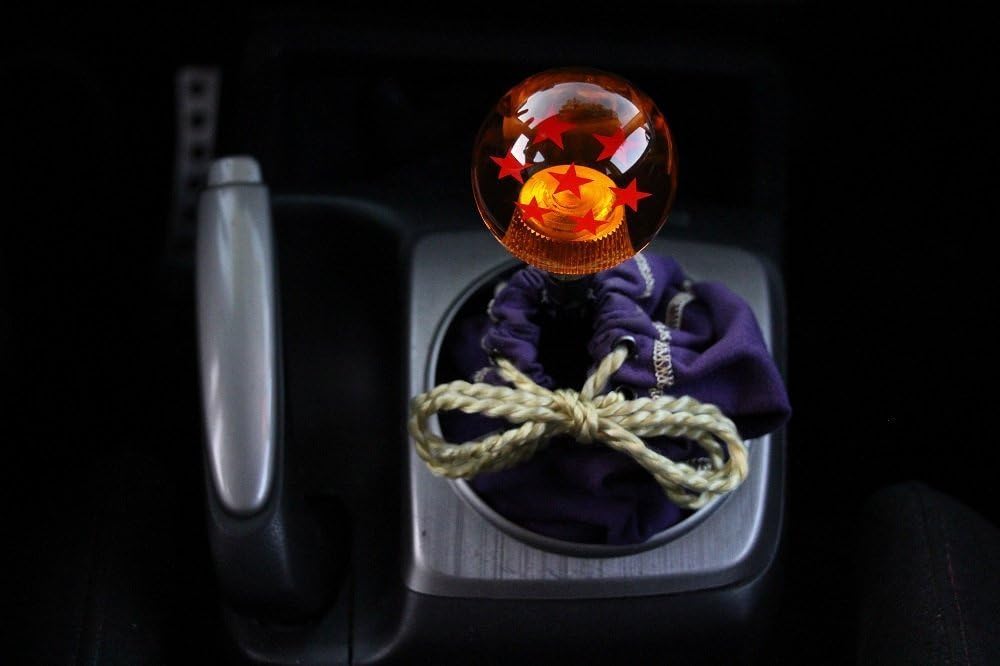 Kei Project Dragon Ball Z Star Manual Stick Shift Knob with Adapters Fits Most Cars (4 Star)
