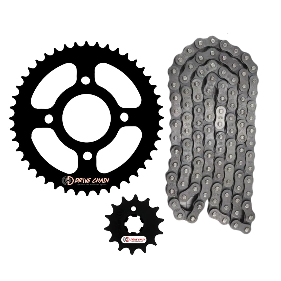 Premium Hardened Sprocket Kit for Bajaj Pulsar 150 UG4/ABS/Neon/BS4 – Size 44T (4Hole)/15T (2Hole), R428H-124L | Heavy Duty, High-Performance & Low Maintenance