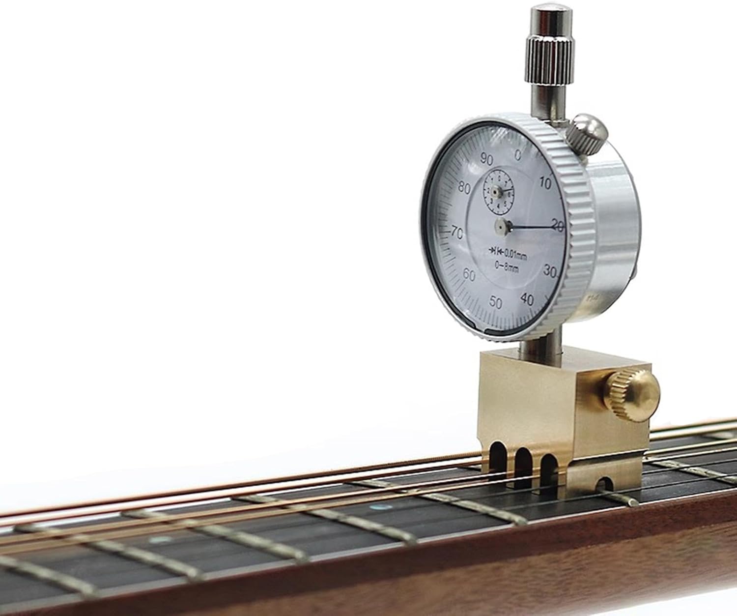 Generic 弦高ゲージ 高精度0.01mm ギター弦測定ツール デジタルディスプレイ リペアツール インチ/ミリメートル切替可能