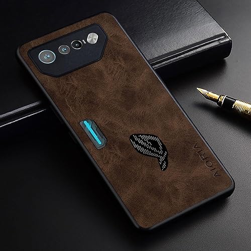 Miniatura 2 de AIORIA Funda de cuero premium para Asus ROG Phone 7, funda de cuero de alta calidad, diseño retro, funda protectora completa para Asus ROG Phone 7
