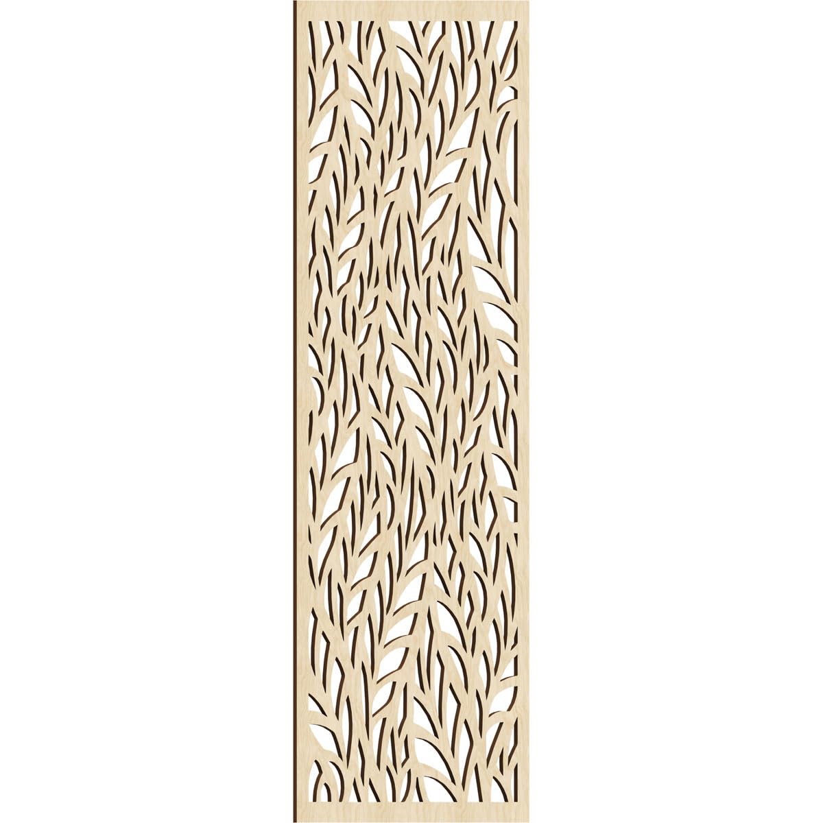 Ortonville Decorative Pierced Fretwork Wood Wall Panels, 31 3/8"W x 79 3/8"H x 3/8"T, Birch