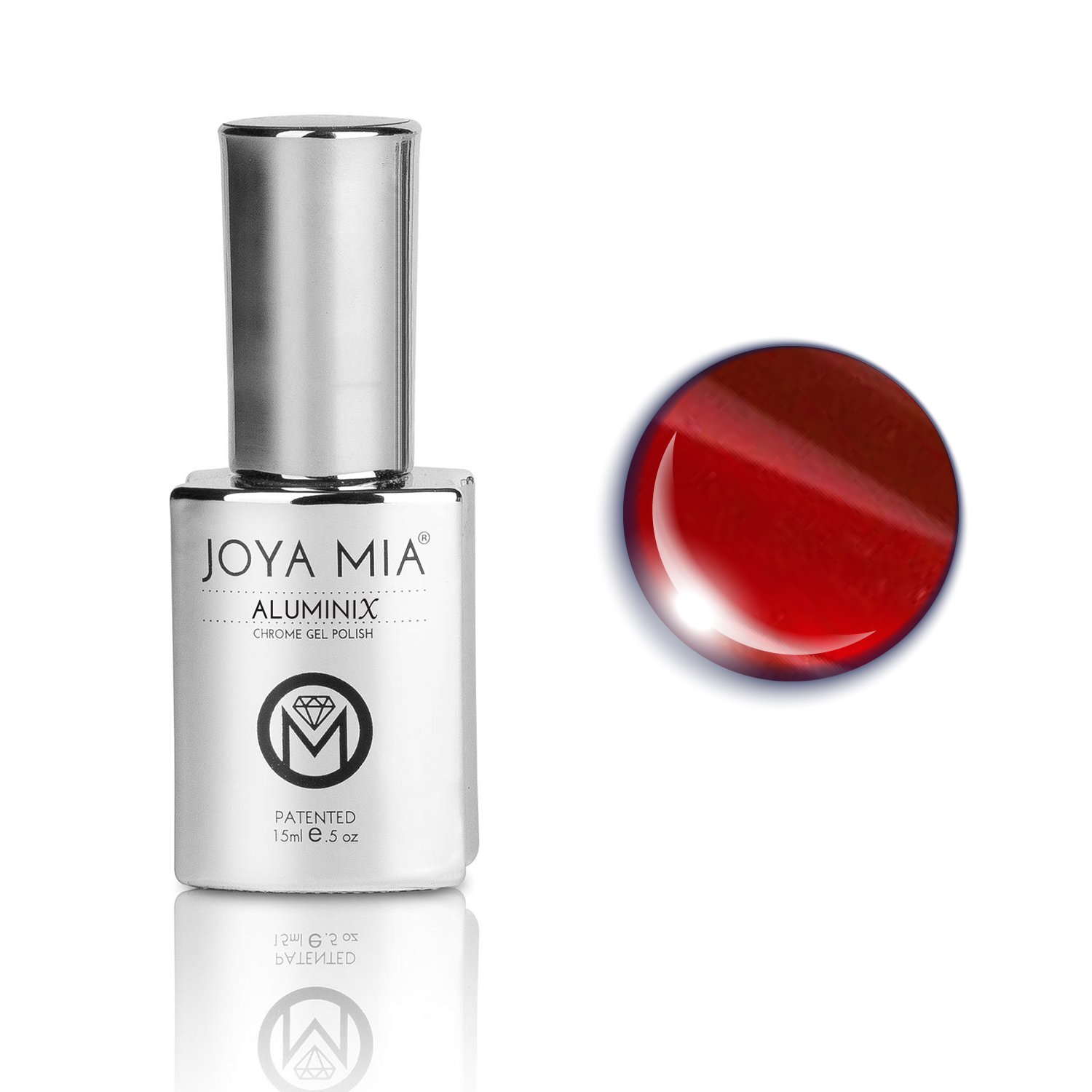JOYA MIA Aluminix Super shiny Silver Base for Chrome Gel Nail Polish, use without silver base to get Jelly Nail effect, Long Lasting Easily Soak Off 15ml