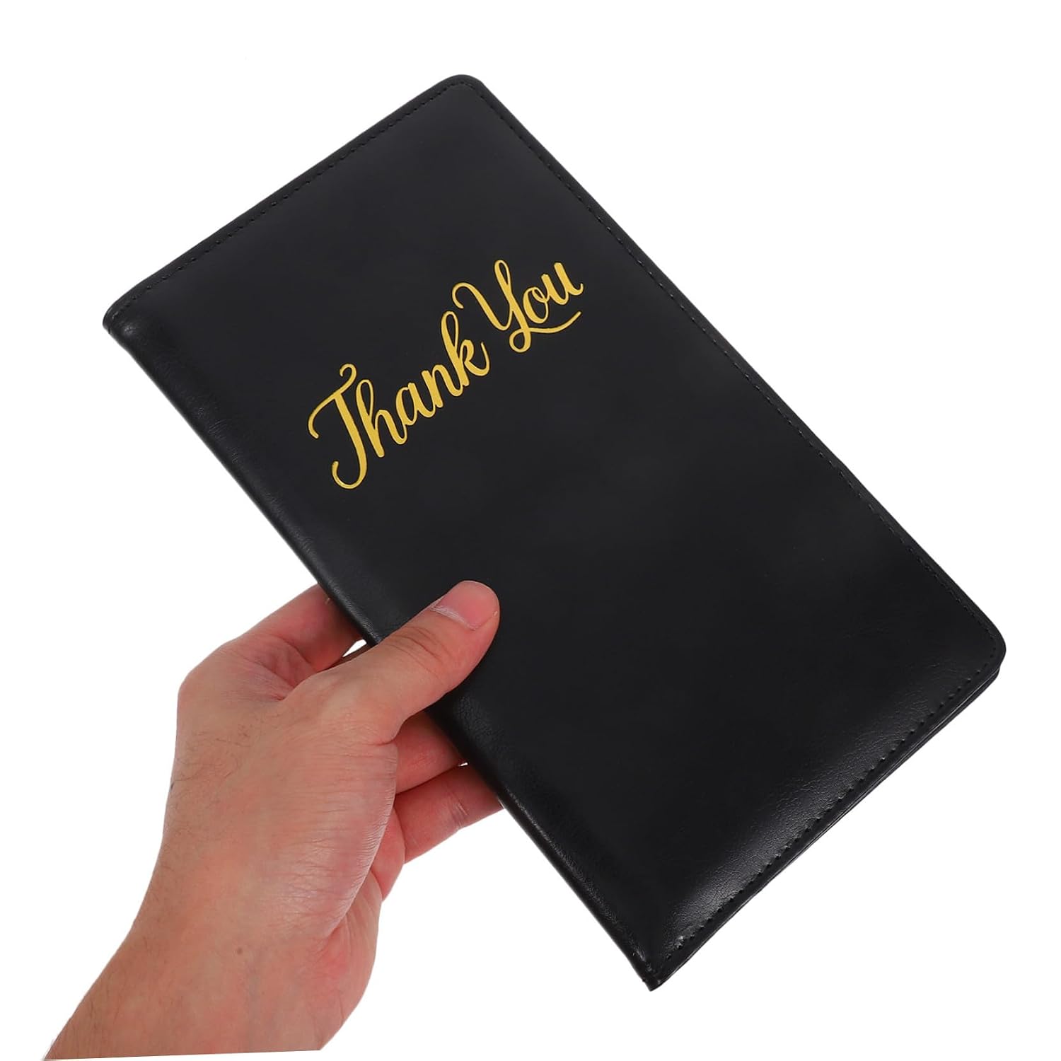 Cabilock Restaurant Check Presenter Pu Bill Holder with Thank You Note Elegant Receipt Organizer for Cafes Bars and Fast Food Establishments Professional Design for Guest Management