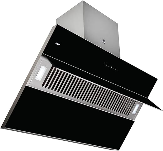 KAFF NOBELO TX DHC 90 Filter-less Auto Clean Slant Kitchen Chimney 90 CM with 1340 m3/hr Suction Capacity, Touch with Motion Sensor Control,…