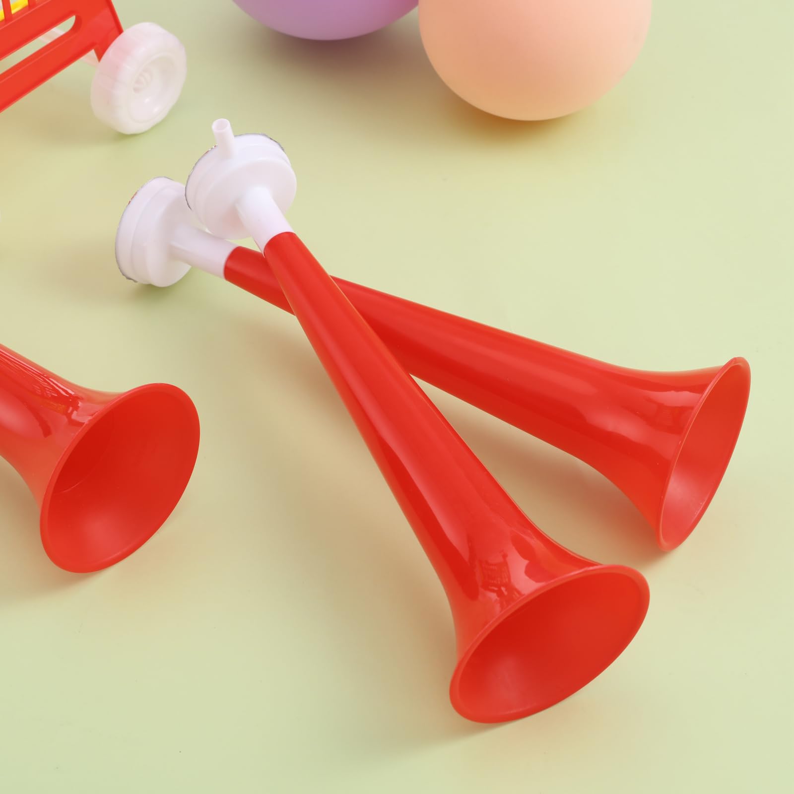 BESPORTBLE Lot de 10 trompettes de soutien pour enfants, Klaxon de stade bruyant, Mini corne de football, Accessoires de fête