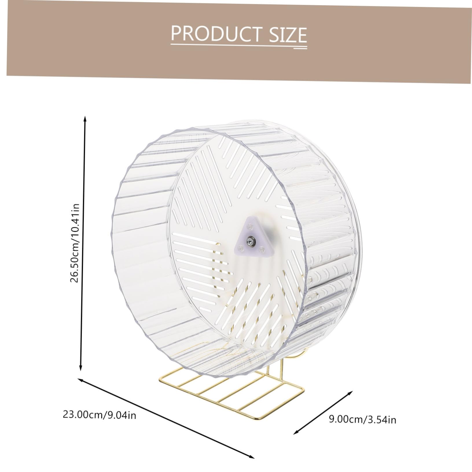 KOMBIUDA Rueda de Ejercicio para Hámster Soporte Metálico Estable Accesorio Silencioso para Jaula 8 Pulgadas Adecuado para Erizos y Chinchillas Domésticas