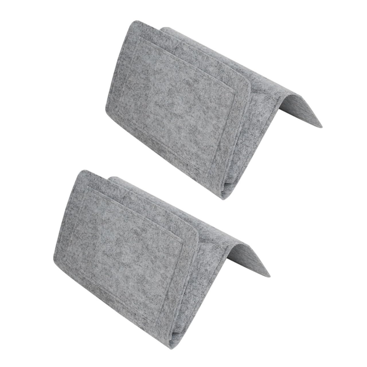 Organizador de mesita de noche de fieltro PRETYZOOM gris claro pack de 2