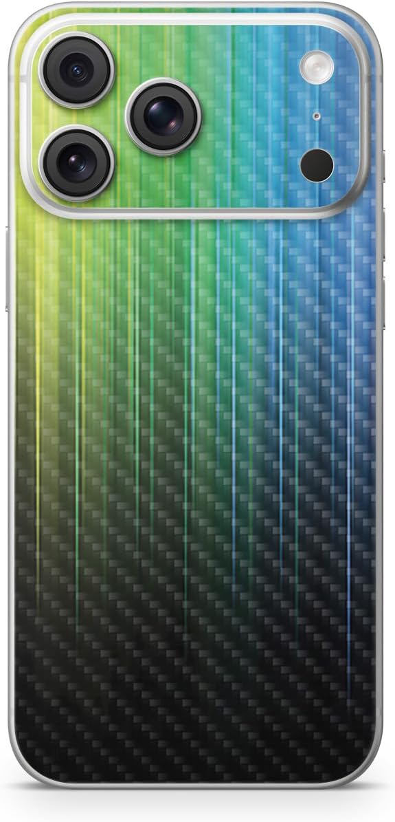 Carbon Fiber Phone Skin Compatible with Apple iPhone 17 - Butterfly Garden - Premium 3M Vinyl Protective Wrap Decal Cover - Easy to Apply | Crafted in The USA by MightySkins