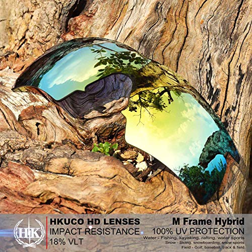 Lentes de repuesto para Oakley M Frame Hybrid con 4 pares intercambiables de alta resistencia 5