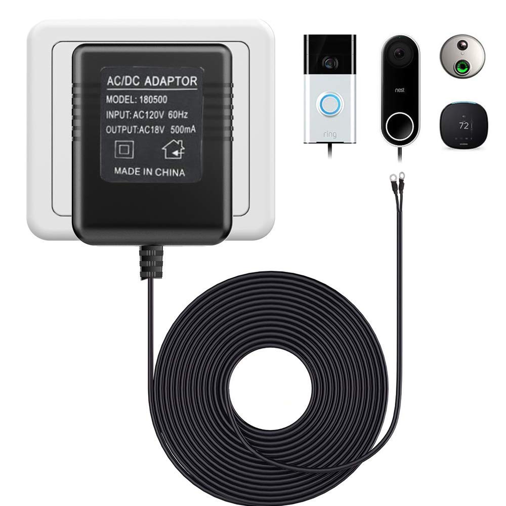 Power Adapter for Ring Doorbell, Universal Transformer Compatible with