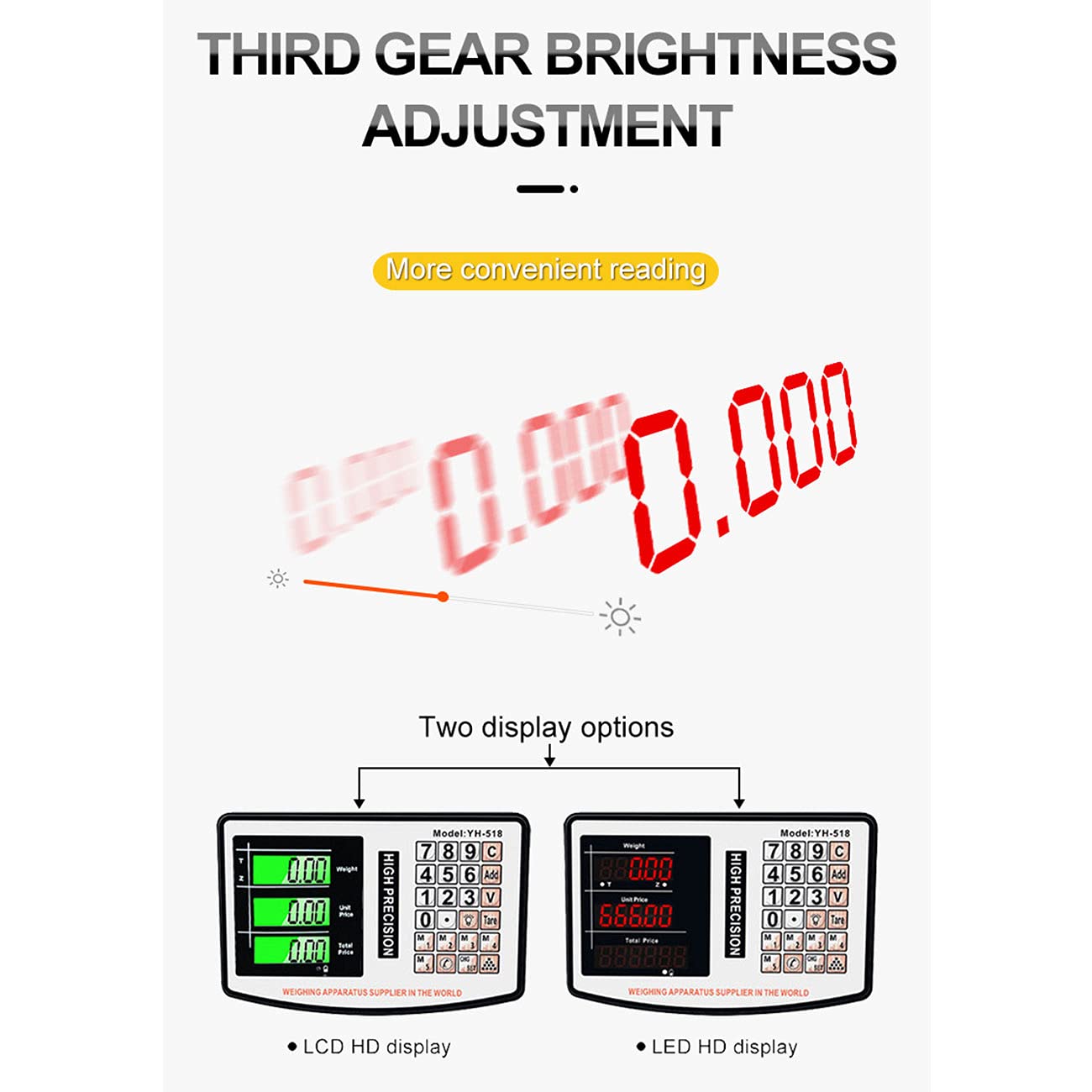 Postal Platform Scale, Heavy Duty Digital Shipping Postal Parcel Package Scale Scales with Big LCD Display (300kg)