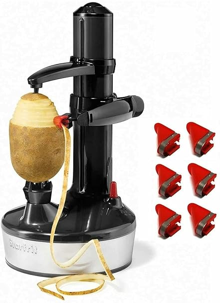 Starfrit Rotato Express 2.0 + 6 Replacement Blades | Updated 2017 Model - Electric Peeler