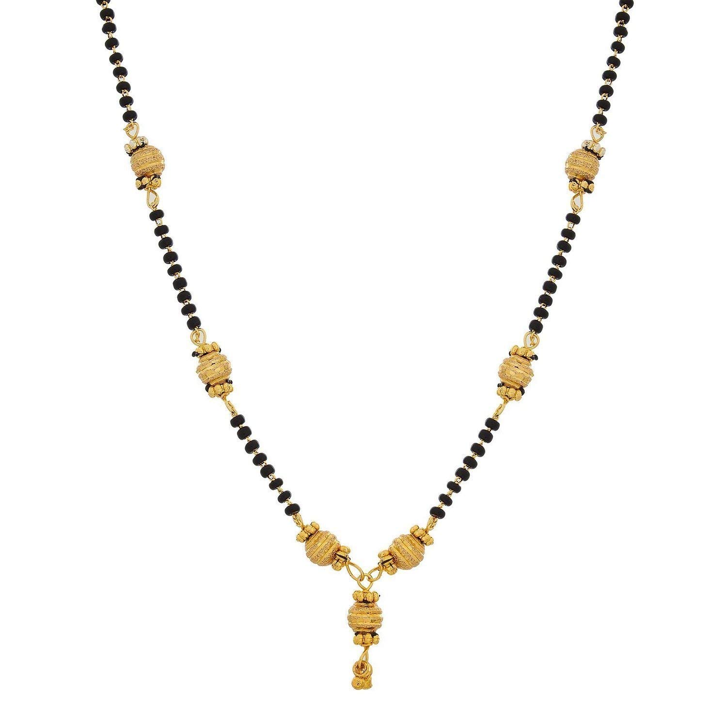 YouBella Gold Plated Jewellery Mangalsutra Pendant Necklace with Chain For Girls And Women (Style 2) (B01IZOOSG4) Amazon Price History, Amazon Price Tracker
