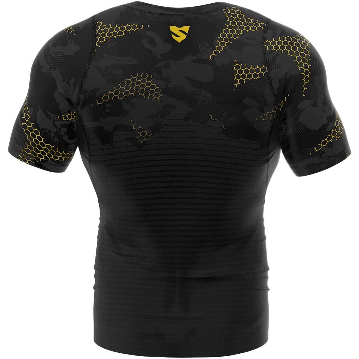 SMMASH T-Shirt De Compression Maillot De Compression pour Hommes Maillot De Course À Manches Courtes