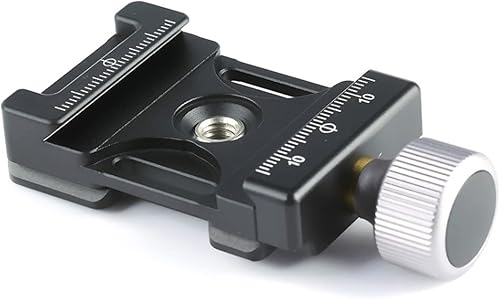 ZEZEFUFU Soporte de abrazadera de trípode de cámara de liberación rápida ajustable de 1.496 in para Arca Swiss Standard