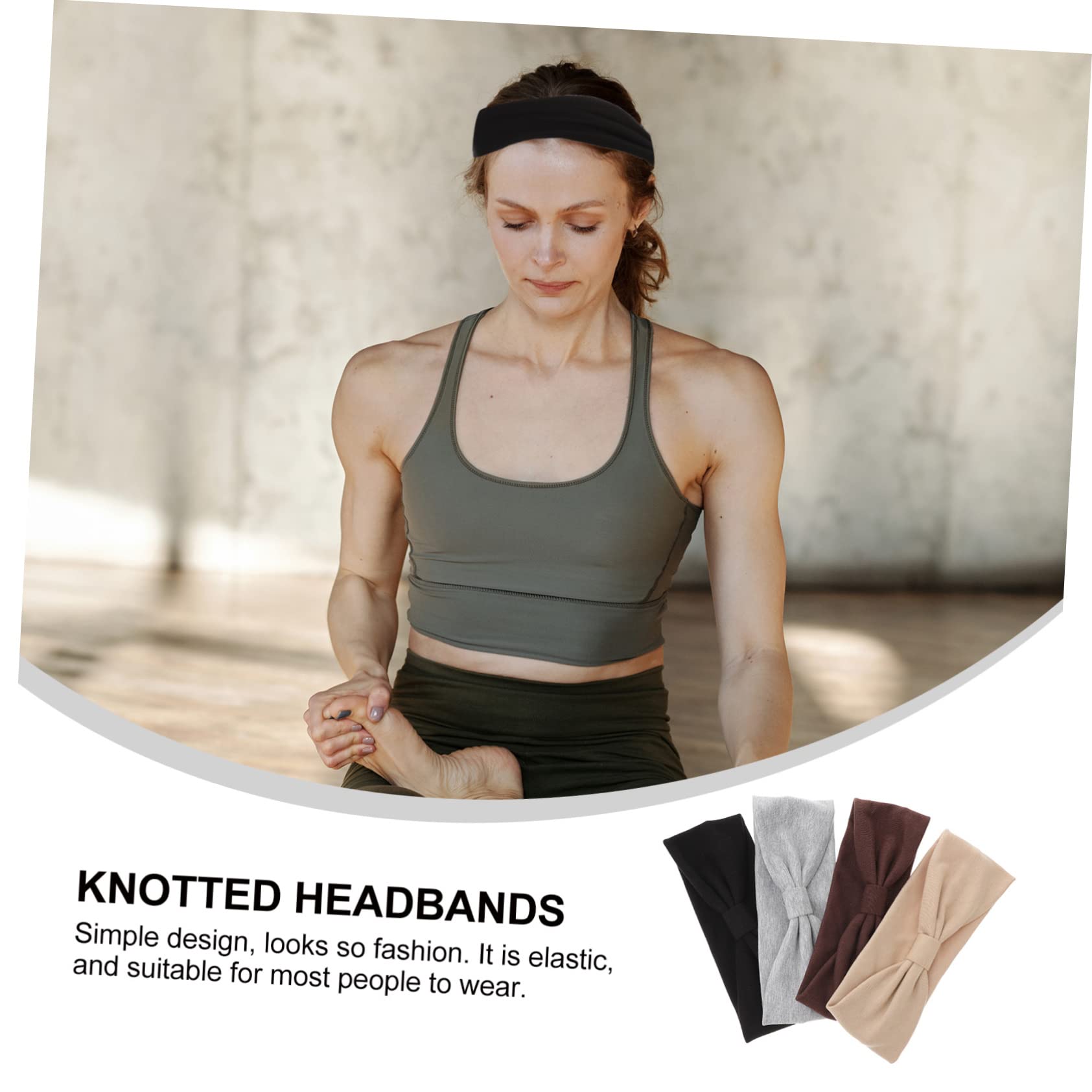 Beaupretty 12 Diademas Anudadas Anchas Para El Pelo Diadema Elástica Turbante Diademas Anudadas Diadema De Yoga Diadema Para Lavado De Cara Diademas Para Mujer Corbata De Algodón