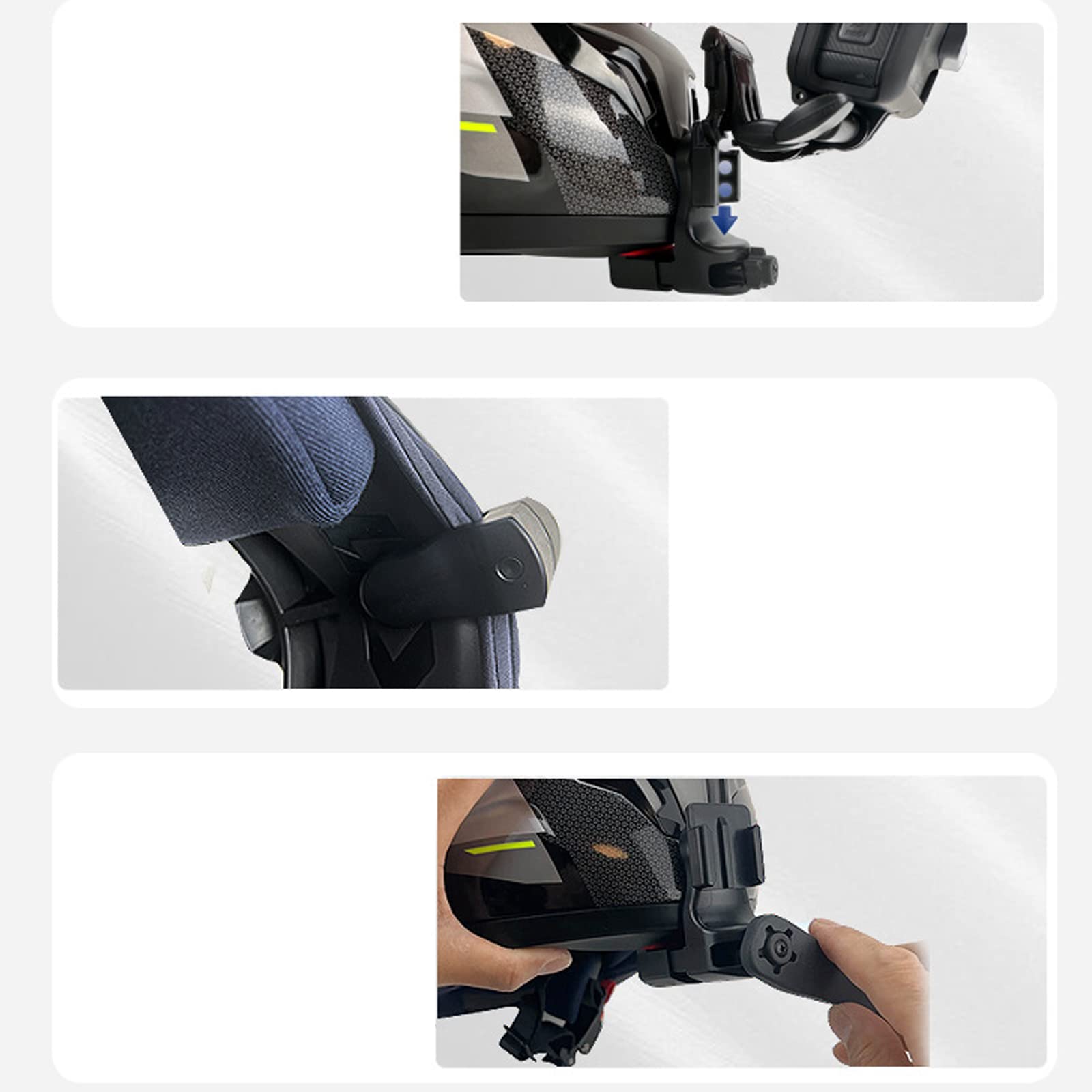 Support Casque de Moto Menton pour GoPro Hero 13 12 11 10 9/DJI Osmo Action 5 Pro 4 3/Osmo 360/Insta360 Ace Pro 2/GO Ultra, Casque Fixation Accessoires pour GoPro,Insta360,DJI Camera
