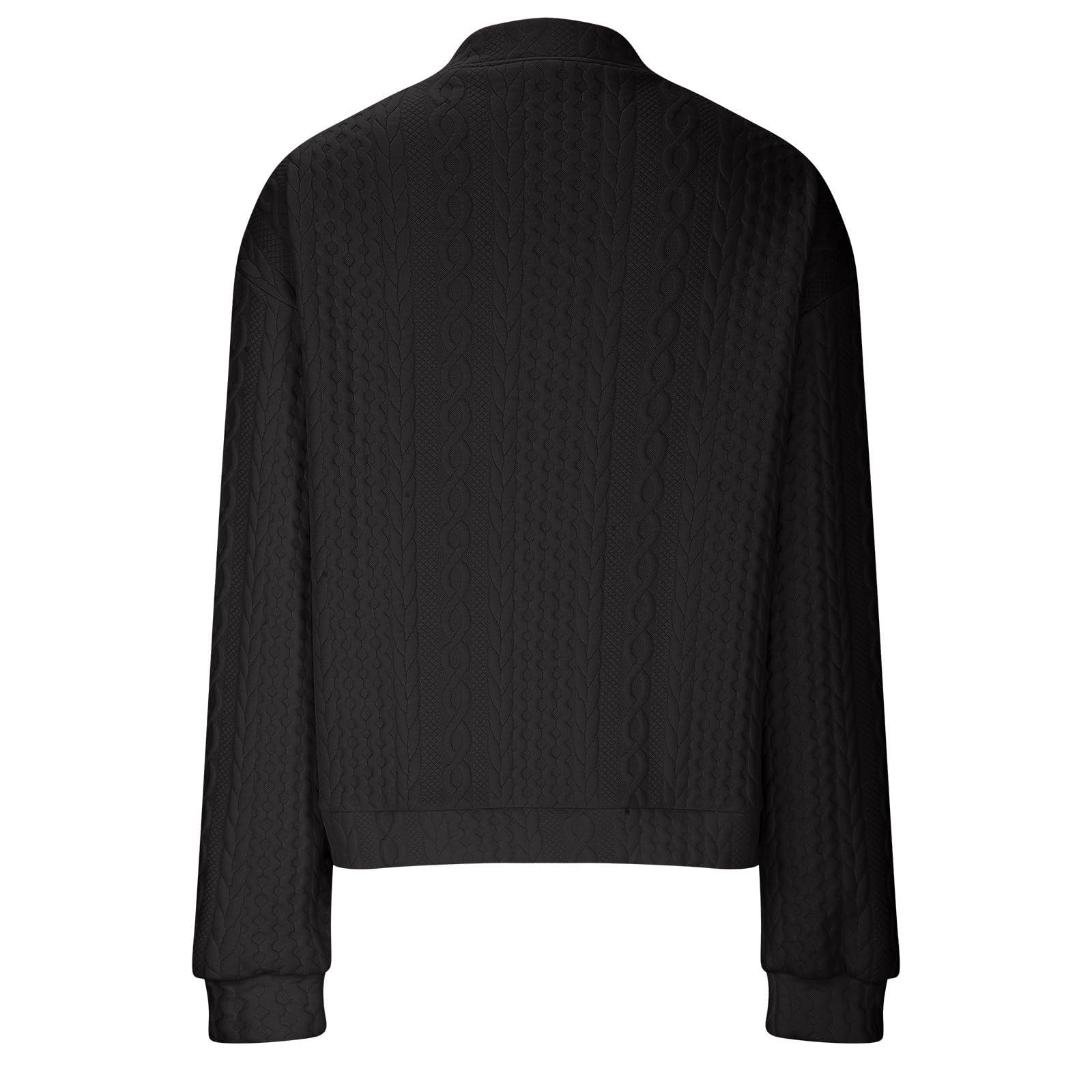 Générique Veste Femme - Blouson Femme Zippé Manches Longues Bombers Femmes Avec Poches Chaud Léger Blouse Élégant Chic Décontracté Mi-Saison
