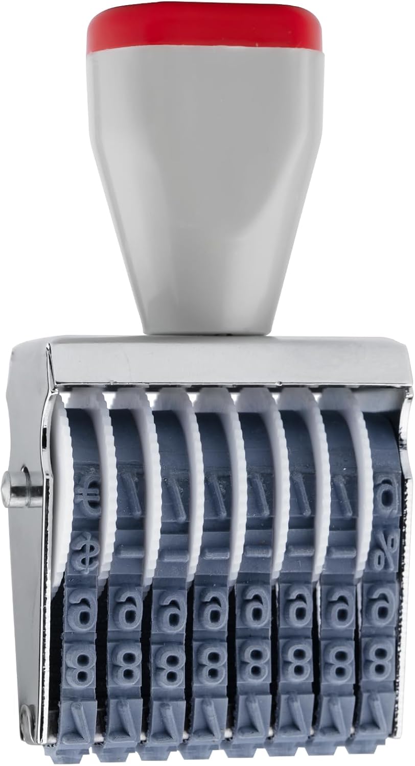 8 Digit Number Stamp by JPKTA,Small Rubber Date Stamp