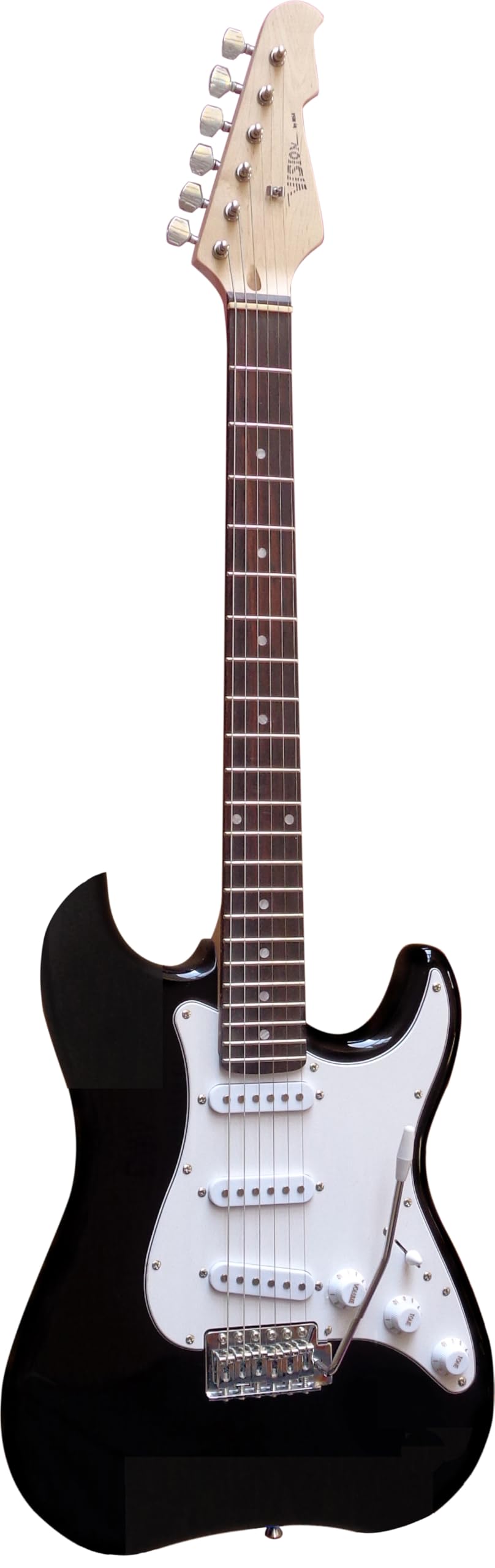Vision, Chitarra elettrica nera, set con amplificatore da 20 Watt, borsa, nastro, corde, 3 plettri