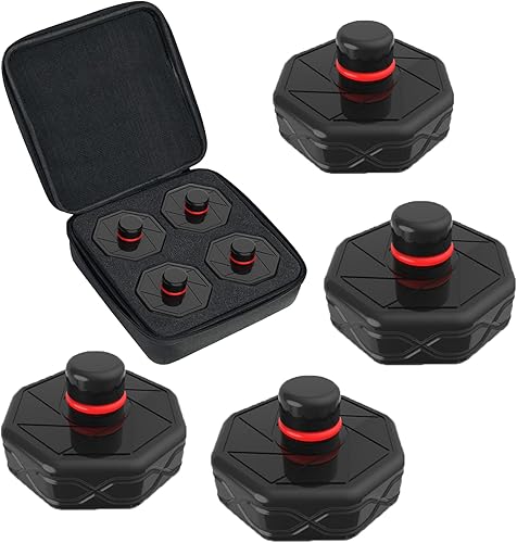 BIG RED Almohadillas de elevación para Tesla modelo YS3X antideslizante Jack Pucks Tesla Accesorios para batería y chasis, 4 paquetes con una funda