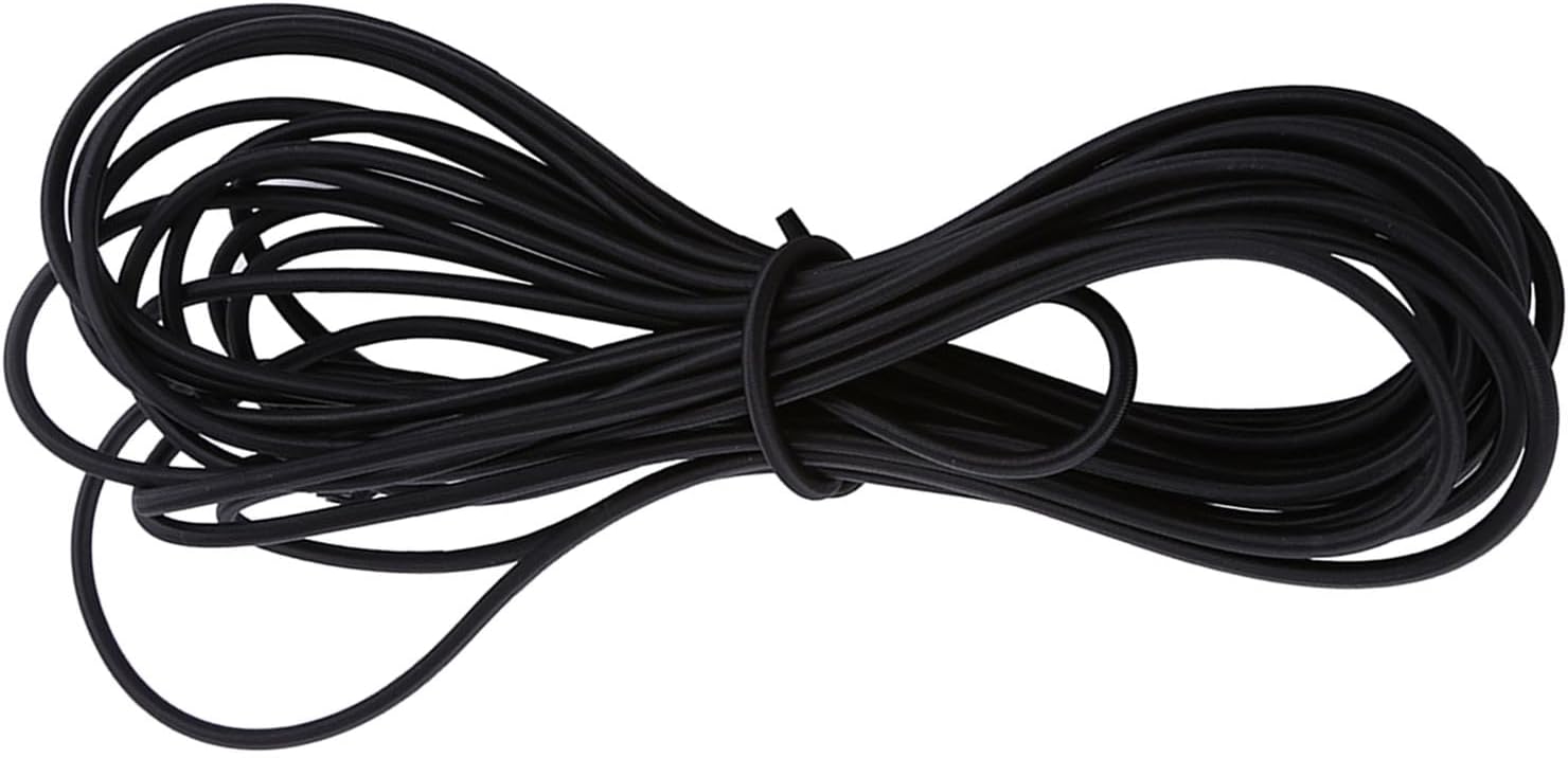 5Mm Bungee Cord, 5Mm Bungee Cord for Goalie Pads - Strong Elastic Bungee Rope Shock Cord Tie Down DIY Craft Jewelry Making 1pc(5mm 10m-Black)