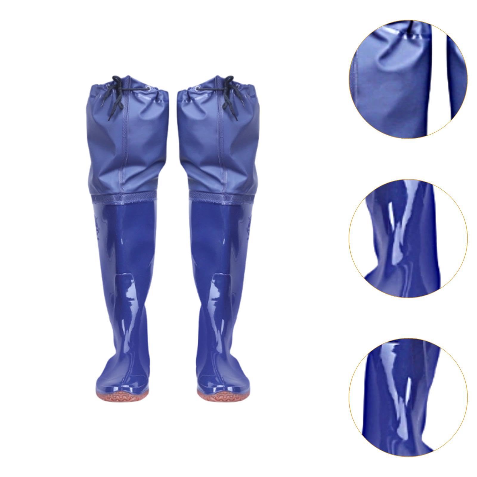 Stivali Da Pesca Impermeabili per Adulti, Altezza 60 Cm, in PVC, per Immersioni