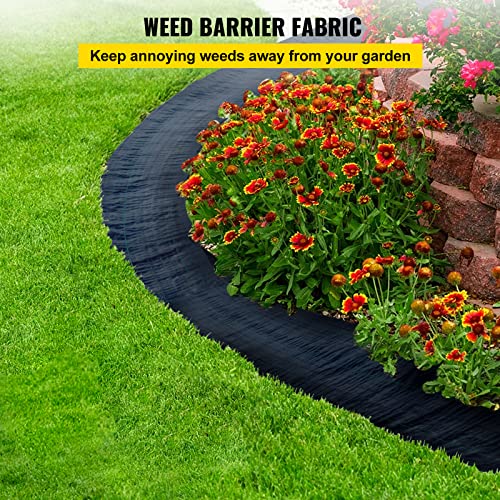 Happybuy 6FTx300FT Premium Weed Barrier Landscape Fabric Heavy Duty 3.2OZ, Woven Weed Control Fabric, Good Permeability for Weed Block Gardening Mat, Driveway Fabric, Landscaping Fabric, Ground Cover - Thumbnail 2