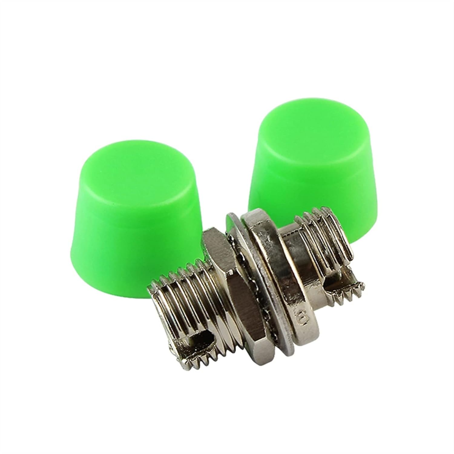 Communication Equipment 50PCS FC APC Small D Sample Fiber Optic Adapter FC Optical Fiber Coupler FC Circular Fiber Flange FC Connector Optical Fiber Fittings