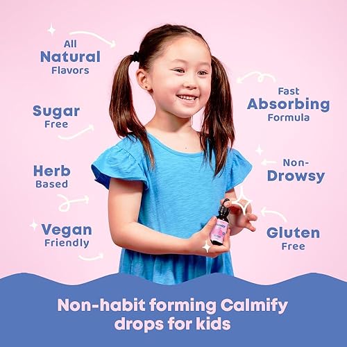 Miniatura 6 de JoySpring Citrato de magnesio líquido y glicinato de magnesio para niños - Magnesio sin azúcar para niños y líquido de citrato de magnesio -