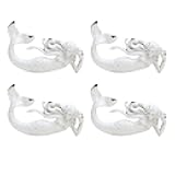 SOFFEE DESIGN Set of 2 Vintage Mermaid Cabinet Knobs for Drawer, Ocean Beach Theme Aged Treatment Antique Door Knobs with Mounting Screws for Cupboard, Kitchen Furniture (4pcs White)