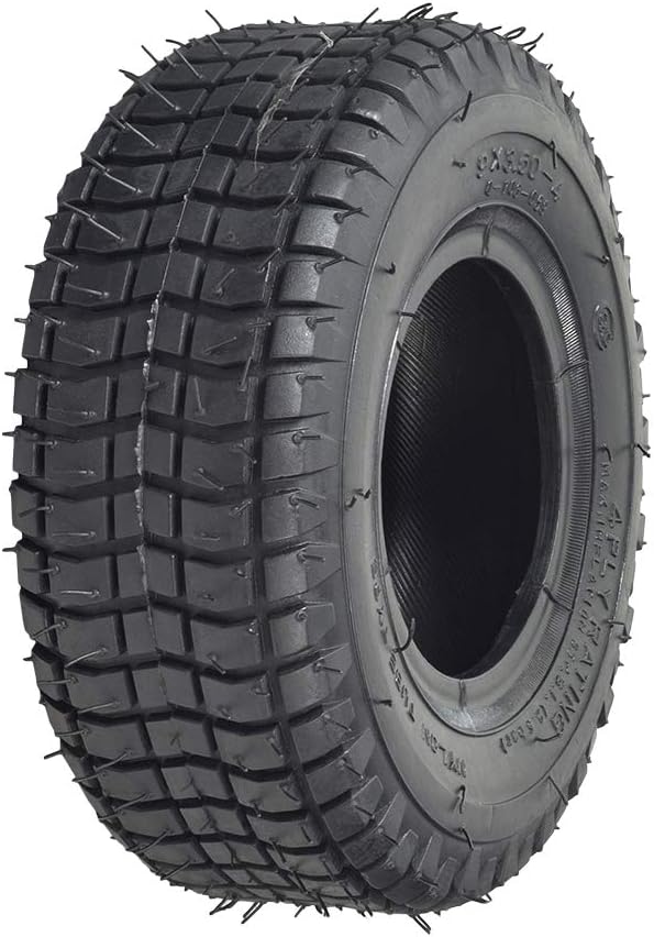 AlveyTech 9x3.50-4 (9" x 3-1/2") Pneumatic Scooter Tire - Fits 3-1/2" to 4" Rims - Wear-Resistant & Shock-Absorbant