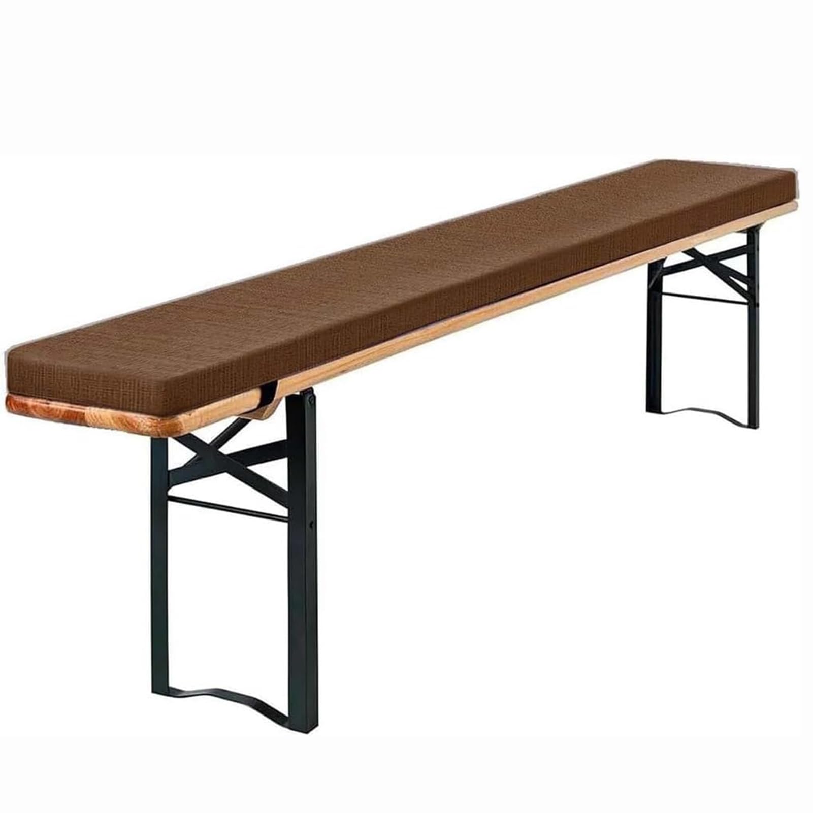 Cojín para Banco de Cerveza de 160x40x3cm (63x15.8x1.2in), Relleno de Esponja de Alta resiliencia, diseño con Cremallera, Suave y cómodo, Funda Lavable. Ideal para Bancos de Cerveza, pa