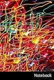 luces de neon libro  Notebook: Luces, Noche, Neón, Senderos De Luz Cuaderno / Diario / Libro de escritura / Notas - 6 x 9 pulgadas (15.24 x 22.86 cm), 150 páginas, superficie brillante.