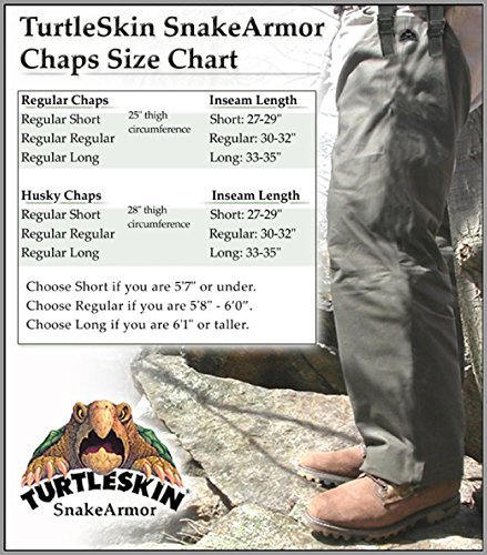 TurtleSkin SnakeArmor Total Protection Snake Chaps (Regular/Regular) - Thumbnail 4