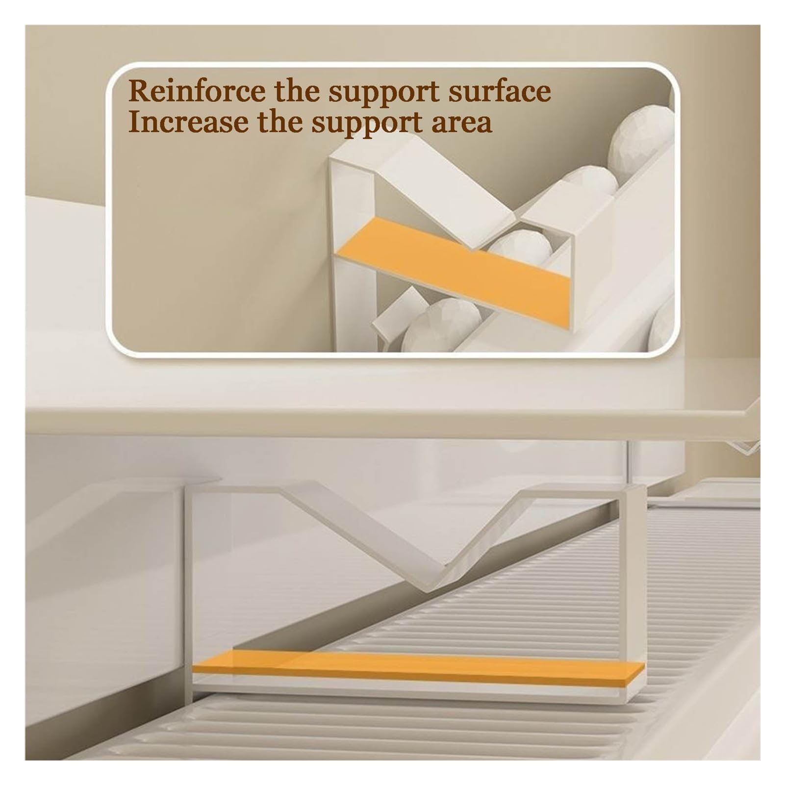 Estante para Radiador con Grosor Reforzado Soporte para Radiador para El Pasillo Organizador Pequeño para Objetos Diversos sin Taladrar para El Salón (60x15cm)