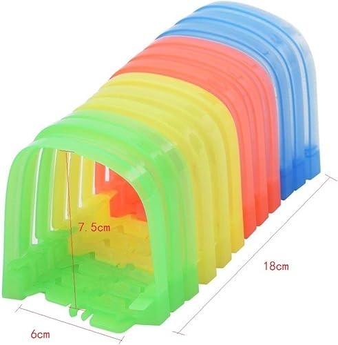 Miniatura 7 de QUOXO Túnel de accesorios de pista de carreras solo para pistas de autos, juguete flexible de bricolaje para carreras, accesorios para niños (8