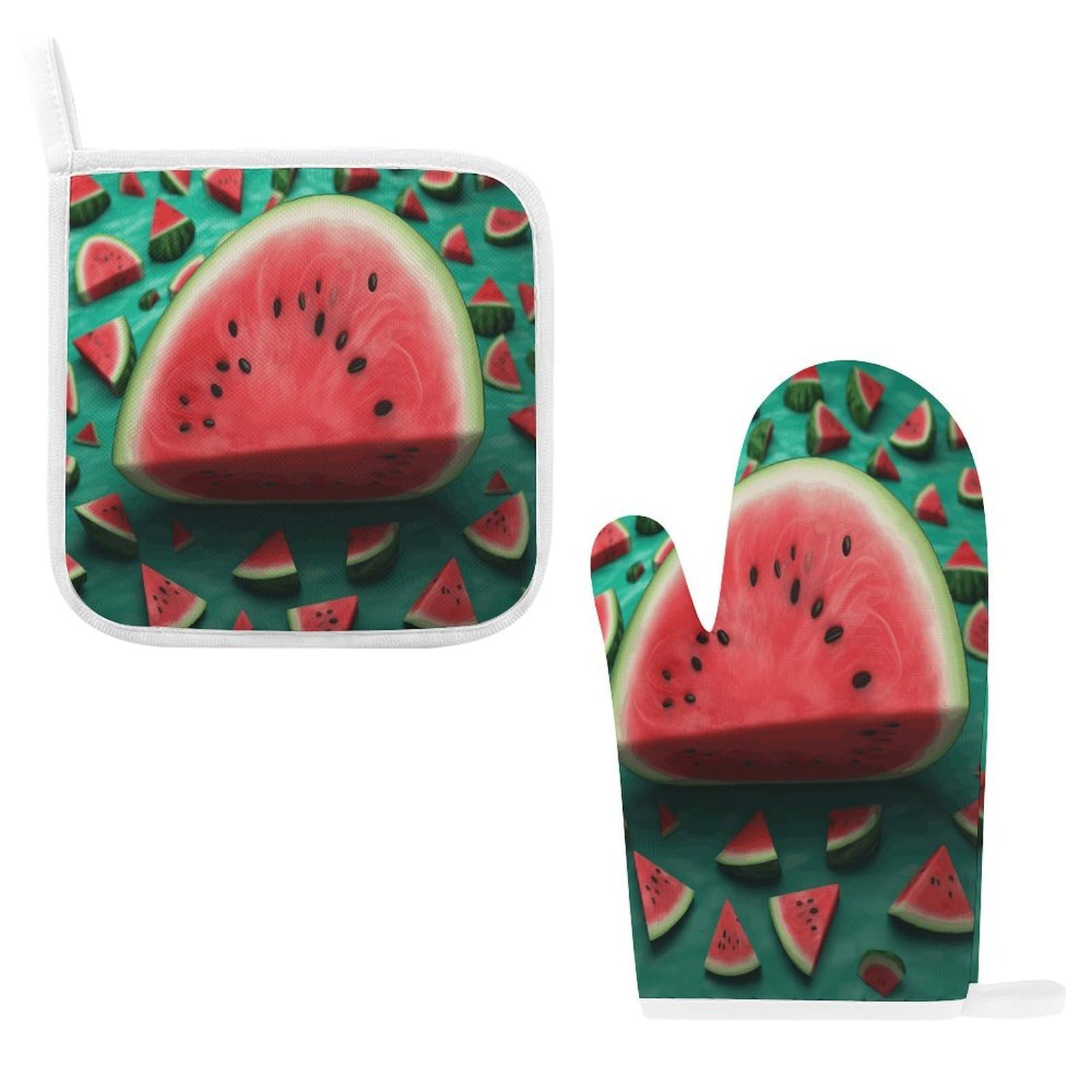 Fodpand Style Dream Watermelon Oven Mitts And Pot Holders Sets