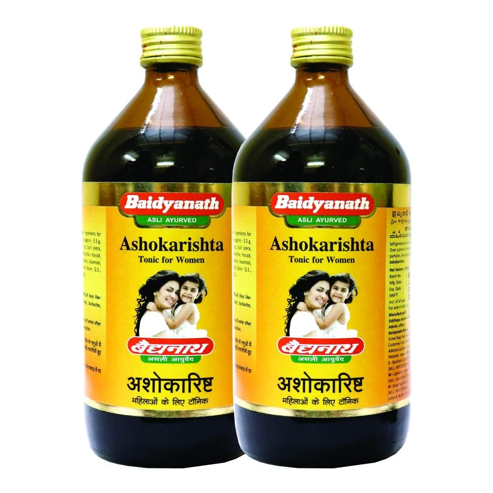 Baidyanath Ashokarishta Tonic For Women, 450ml (Pack of 2)