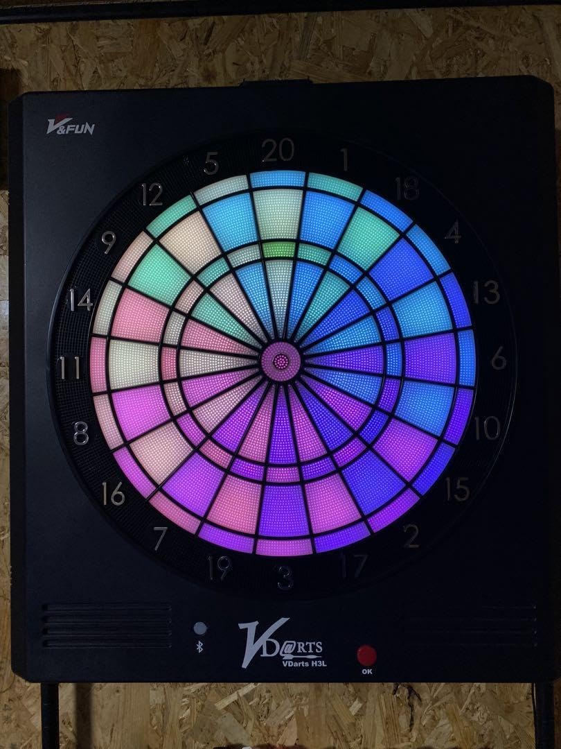 Amazon.co.jp: V-FUN VDARTS H3L LEDダーツボード スタンドセット : ホビー