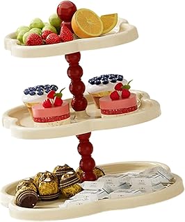 QINZITAO Soporte para magdalenas, mesa de café, estante de almacenamiento de postres multicapa, para decoración y organización del hogar