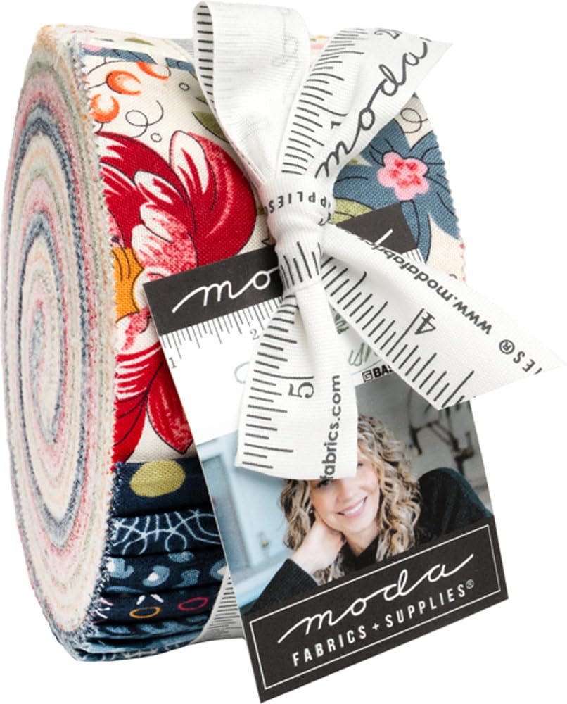 BasicGrey Fieldrush Jelly Roll 40 2.5-inch Strips Moda Fabrics 30780JR