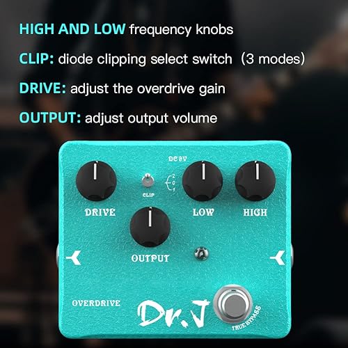 Miniatura 61 de JOYO Pedal de efecto de masa de distorsión desde sonidos británicos clásicos británicos hasta tonos modernos de alta ganancia para guitarra